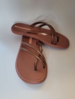 Ipanema Meu Sol Mais Rasteira Ad Sandals - Brown - Size 7 US